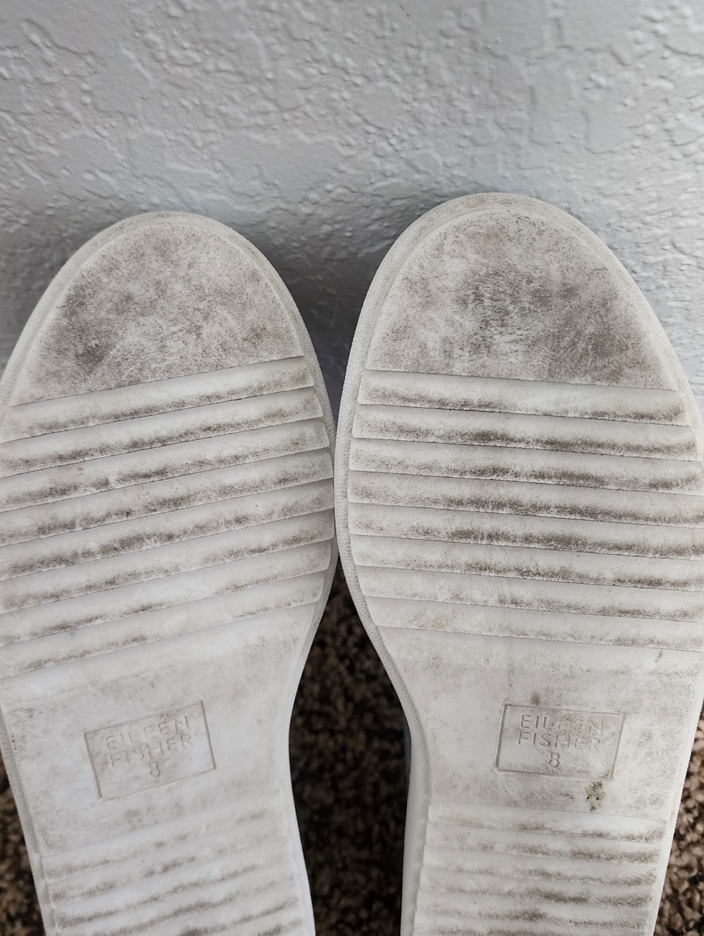 Eileen Fisher Prosper Platform Slip On Sneaker Size 8 Gray Comfy Minimalist - Picture 8 of 11